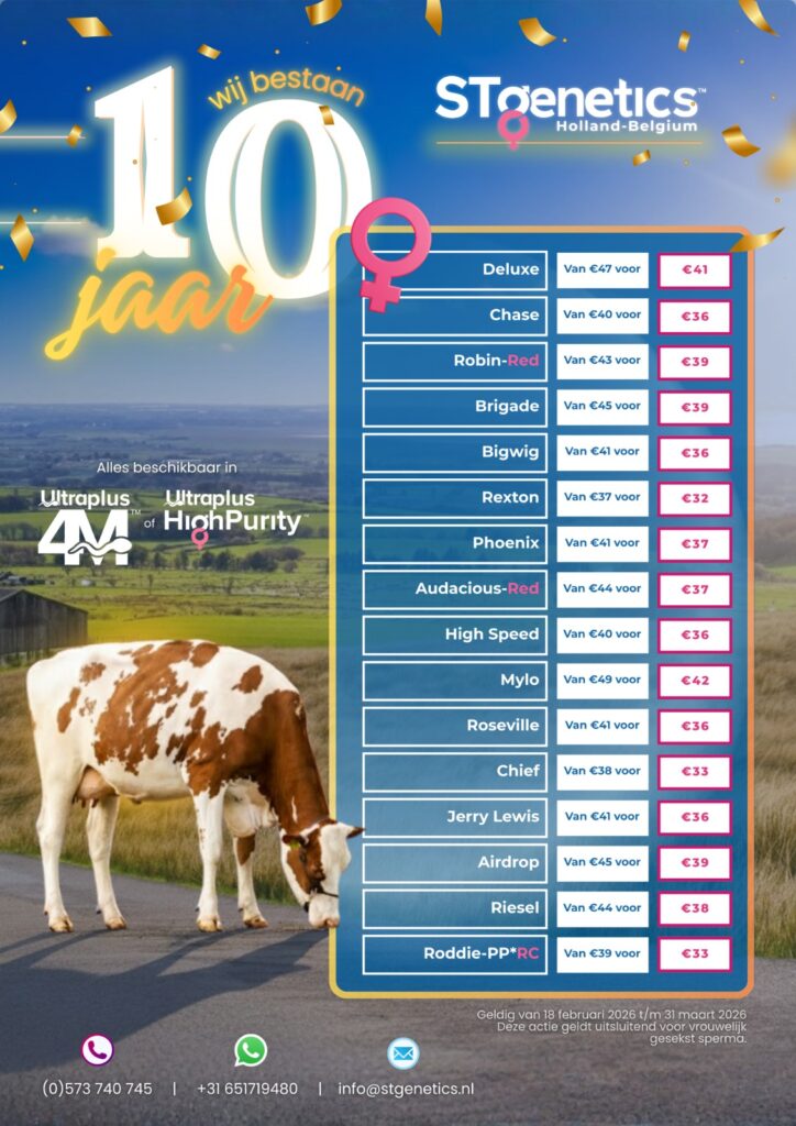 Flyer jubileumactie STg februari 2026